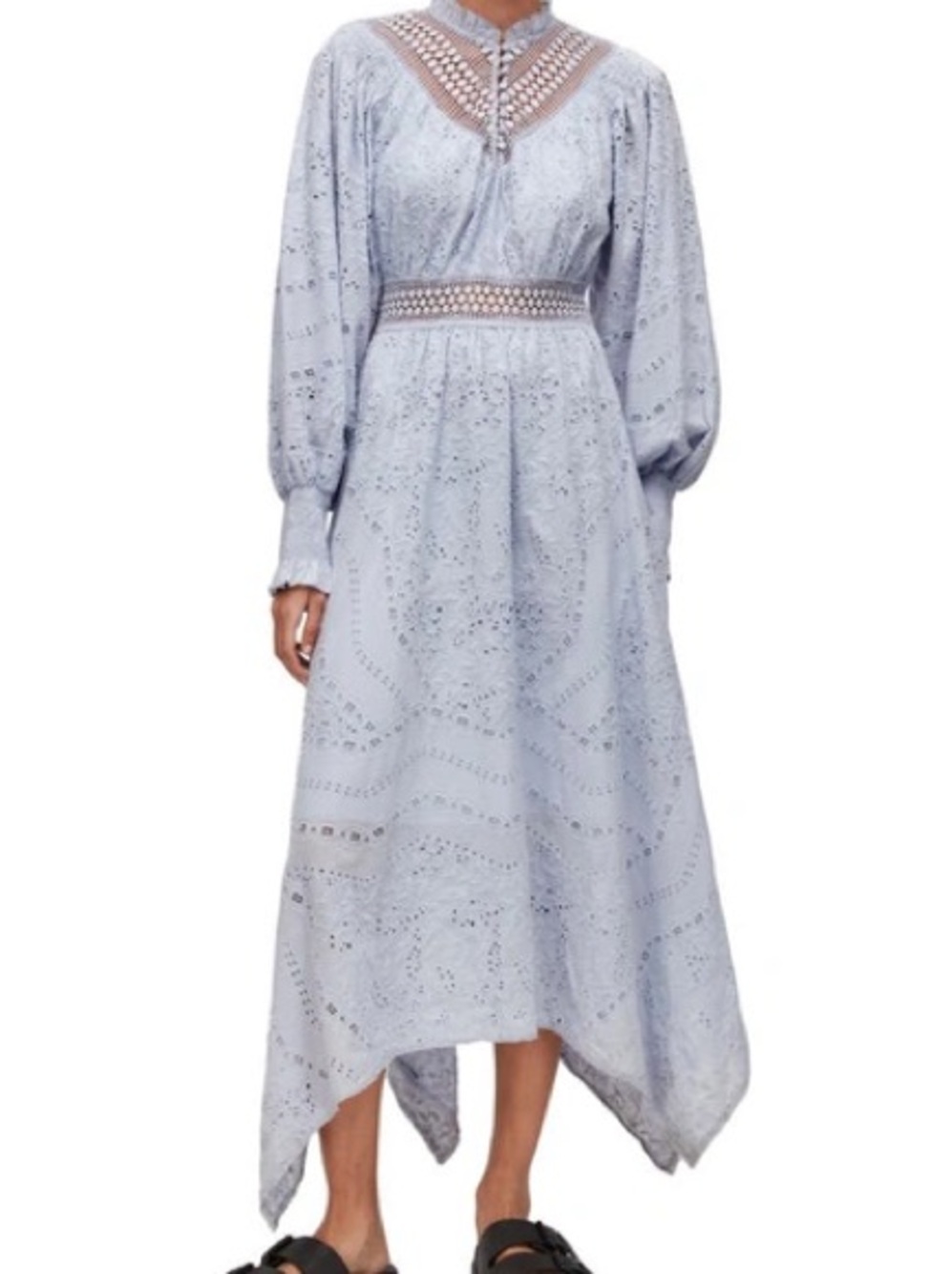 ALL SAINTS Gen Broderie cotton empire waist dress